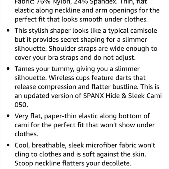 SPANX Scoop neck Slimming Camisole - Picture 7 of 8